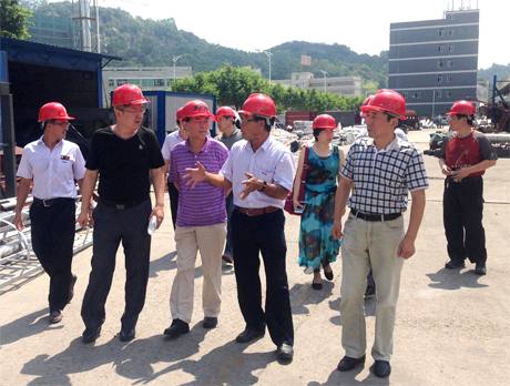 中国建材联合会预拌砂浆分会领导莅临铁拓机械参观指导